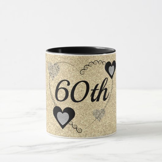 Stijlvolle speciale verjaardagsmok 60e mok (Midden)