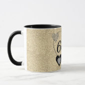 Stijlvolle speciale verjaardagsmok 60e mok (Links)