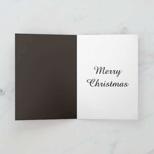 Stijlvolle speciale zoon & partner kerstkaart feestdagen kaart (Binnen)