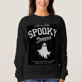 Stijlvolle Spooky Ghost Halloween Vrouwen Sweatshi Trui (Voorkant)