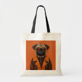 Stijlvolle Spooky Pug Canvas tas (Voorkant)