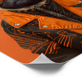 Stijlvolle Spooky Pug Poster (Hoek)