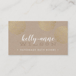 STIJLVOLLE SPOTTY SPOT glam gouden badbom kraft Visitekaartje