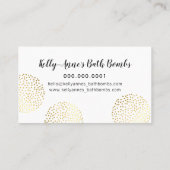STIJLVOLLE SPOTTY SPOT glam luxe gouden badbom Visitekaartje (Achterkant)