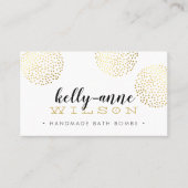 STIJLVOLLE SPOTTY SPOT glam luxe gouden badbom Visitekaartje (Voorkant)