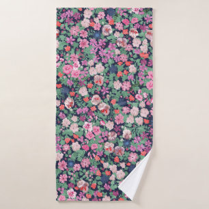 Stijlvolle Spring flowers. Seamless floral pattern Badhanddoek