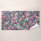 Stijlvolle Spring flowers. Seamless floral pattern Badhanddoek (Badhanddoek)