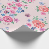 Stijlvolle Spring flowers. Seamless floral pattern Cadeaupapier (Hoek)