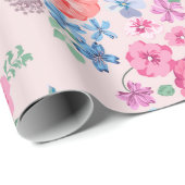 Stijlvolle Spring flowers. Seamless floral pattern Cadeaupapier (Rol Hoek)