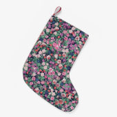 Stijlvolle Spring flowers. Seamless floral pattern Kleine Kerstsok (Voorkant (Hangend))