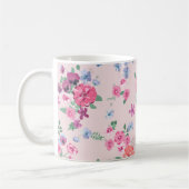Stijlvolle Spring flowers. Seamless floral pattern Koffiemok (Links)