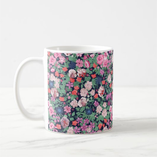 Stijlvolle Spring flowers. Seamless floral pattern Koffiemok (Links)