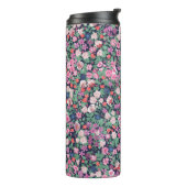 Stijlvolle Spring flowers. Seamless floral pattern Thermosbeker (Gedraaid links)
