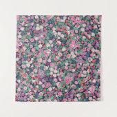Stijlvolle Spring flowers. Seamless floral pattern Wandkleed (Voorkant (horizontaal))