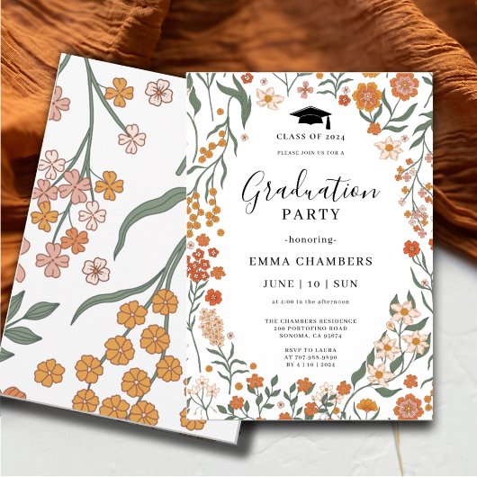 Stijlvolle Spring Wildflower Garden uitnodiging