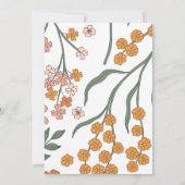 Stijlvolle Spring Wildflower Garden uitnodiging (Achterkant)