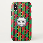 Stijlvolle ST KITTS EN NEVIS Monogram Overvloedig  Case-Mate iPhone Case (Achterkant)