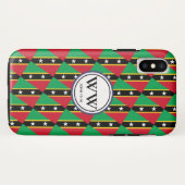 Stijlvolle ST KITTS & NEVIS Monogram Overvloedig L Case-Mate iPhone Case (Achterkant (horizontaal))
