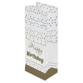 Stijlvolle Star Patterned Papier Verjaardag Gift B Wijn Cadeautas (Achterkant Gekanteld)
