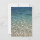 Stijlvolle Starfish & Mason Jar Blue Beach bruilof Kaart (Achterkant)