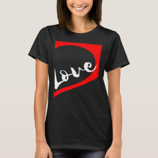 Stijlvolle Statement Hart Romantische Partnerlook T-shirt