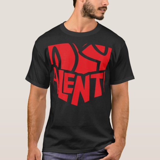 Stijlvolle statement Romantic Valentijnsdag Heart T-shirt (Voorkant)