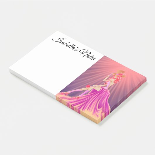 Stijlvolle Steampunk Glamoureuze Prom Queen Post-it® Notes (Schuin)