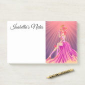 Stijlvolle Steampunk Glamoureuze Prom Queen Post-it® Notes (Op bureau)