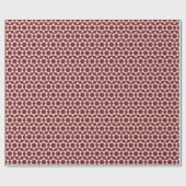 Stijlvolle ster van David Pattern Plum White Gold Cadeaupapier (Vlak)