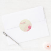 STIJLVOLLE STICKER SEAL :: elegant roos 1 (Envelop)