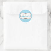 STIJLVOLLE STICKER SEAL :: goddelijk damast 4A (Tas)