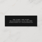 Stijlvolle, stijlvolle, multicolor glazen bollen m mini visitekaartje (Achterkant)