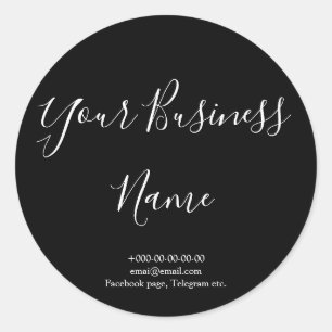 Stijlvolle, stijlvolle vormgeving met Chalkboard  Ronde Sticker