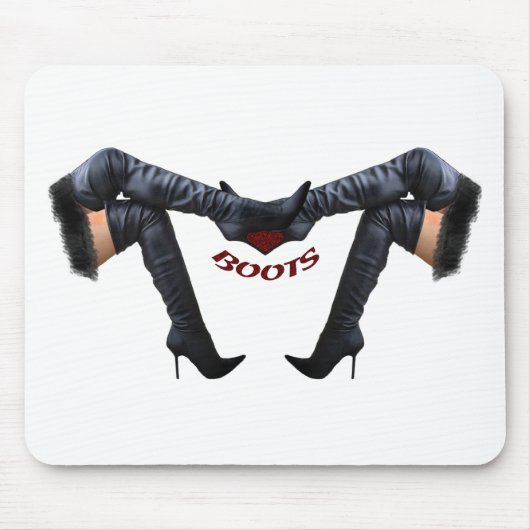 Stijlvolle Stiletto Boot Art Muismat (Voorkant)