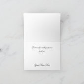 Stijlvolle Stippen & Gele Madelief Bedankkaart (Binnen)