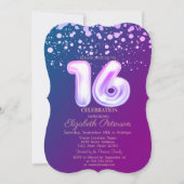 Stijlvolle Stippen, Violet Sweet 16 Kaart (Voorkant)