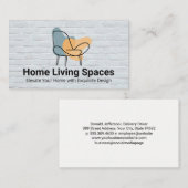 Stijlvolle stoel Logo | Meubilair Visitekaartje (Voorkant / Achterkant)