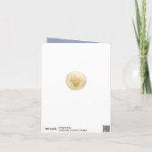 Stijlvolle stoffige blauwe trouwfoto dank u bedankkaart (Achterkant)