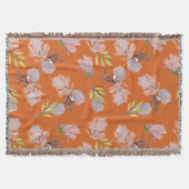 Stijlvolle, stoffige oranje waterverf deken (Voorkant)