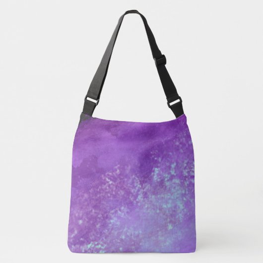 Stijlvolle Storm cloud effect Paarse Crossbody Tas (Voorkant)