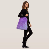 Stijlvolle Storm cloud effect Paarse Crossbody Tas (Op model)