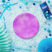 Stijlvolle Storm cloud effect Paarse Papieren Bordje (Feest)