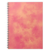 Stijlvolle Stormen wolkeneffect patroonperzik Notitieboek (Voorkant)