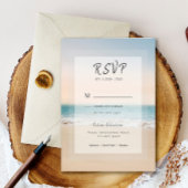 Stijlvolle strand menuopties Bindend RSVP