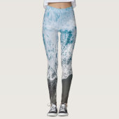 Stijlvolle strand vibes Abstracte Leggings (Voorkant)