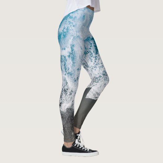 Stijlvolle strand vibes Abstracte Leggings (Rechts)