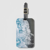 Stijlvolle strandvibes abstract bagagelabel (Voorkant (verticaal))