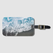 Stijlvolle strandvibes abstract bagagelabel (Voorkant (horizontaal))