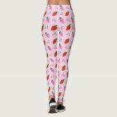 Stijlvolle Strawberry Pattern Leggings (Achterkant)