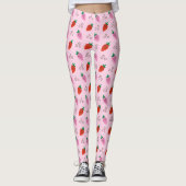Stijlvolle Strawberry Pattern Leggings (Voorkant)